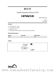 HVU17 datasheet pdf Hitachi Semiconductor