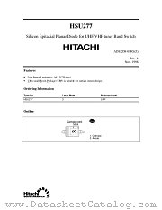 HSU277 datasheet pdf Hitachi Semiconductor