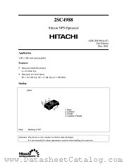 2SC4988 datasheet pdf Hitachi Semiconductor