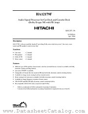 HA12179F datasheet pdf Hitachi Semiconductor