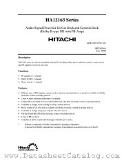 HA12165 datasheet pdf Hitachi Semiconductor