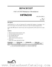 HD74CBT3257 datasheet pdf Hitachi Semiconductor
