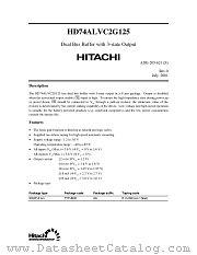 HD74ALVC2G125 datasheet pdf Hitachi Semiconductor