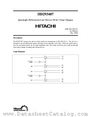 HD293487 datasheet pdf Hitachi Semiconductor