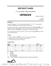 HD74SSTV16858 datasheet pdf Hitachi Semiconductor