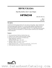 HD74LV2G126A datasheet pdf Hitachi Semiconductor