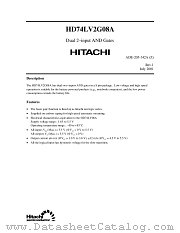 HD74LV2G08A datasheet pdf Hitachi Semiconductor