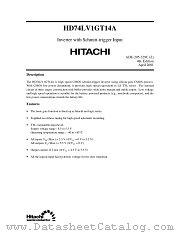 HD74LV1GT14A datasheet pdf Hitachi Semiconductor