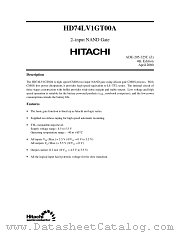 HD74LV1GT00A datasheet pdf Hitachi Semiconductor