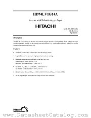 HD74LV1G14A datasheet pdf Hitachi Semiconductor