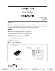 HD74HC1G08 datasheet pdf Hitachi Semiconductor