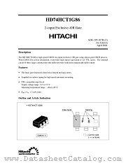 HD74HCT1G86 datasheet pdf Hitachi Semiconductor