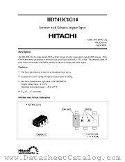 HD74HC1G14 datasheet pdf Hitachi Semiconductor