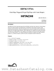 HD74LV574A datasheet pdf Hitachi Semiconductor