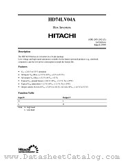 HD74LV04A datasheet pdf Hitachi Semiconductor