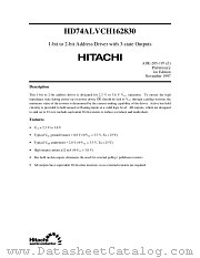 HD74ALVCH162830 datasheet pdf Hitachi Semiconductor
