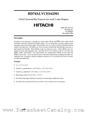 HD74ALVCH162501 datasheet pdf Hitachi Semiconductor