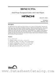 HD74LVC373A datasheet pdf Hitachi Semiconductor