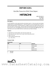 HD74BC620A datasheet pdf Hitachi Semiconductor