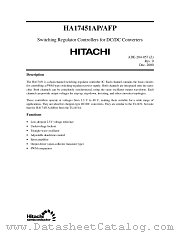 HA17451AP datasheet pdf Hitachi Semiconductor