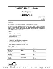 HA17903FPK datasheet pdf Hitachi Semiconductor