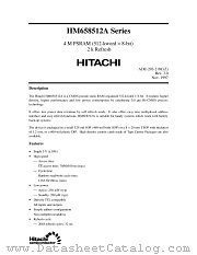 HM658512ALFP/ALFP-XXV datasheet pdf Hitachi Semiconductor