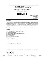 HM62G36256ABP datasheet pdf Hitachi Semiconductor