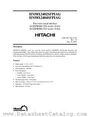 HN58X2402SFPIAG datasheet pdf Hitachi Semiconductor