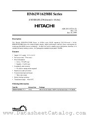 HM62W16258BLTTI datasheet pdf Hitachi Semiconductor