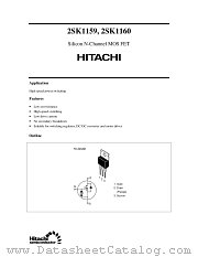 2SK1160 datasheet pdf Hitachi Semiconductor