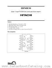 HD74HC01 datasheet pdf Hitachi Semiconductor