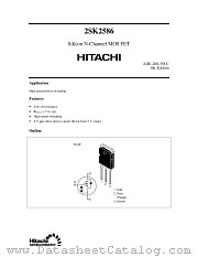 2SK2586 datasheet pdf Hitachi Semiconductor