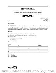 HD74BC540A datasheet pdf Hitachi Semiconductor