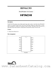 HD74AC393 datasheet pdf Hitachi Semiconductor