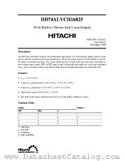 HD74ALVCH16825 datasheet pdf Hitachi Semiconductor
