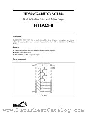 HD74AC244 datasheet pdf Hitachi Semiconductor