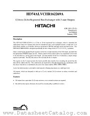 HD74ALVCHR162269A datasheet pdf Hitachi Semiconductor