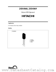 2SD1868 datasheet pdf Hitachi Semiconductor