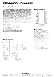 HD14443B datasheet pdf Hitachi Semiconductor