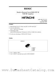 BB302C datasheet pdf Hitachi Semiconductor