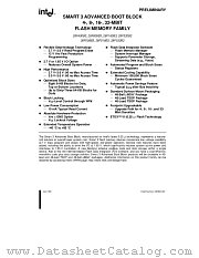 28F800B3 datasheet pdf Intel