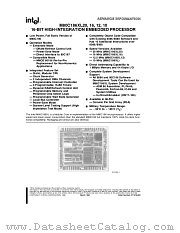 M80C186XL20 datasheet pdf Intel