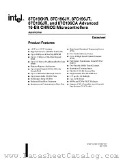 87C196JV datasheet pdf Intel