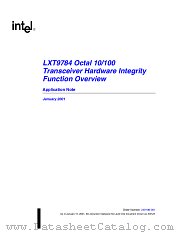 LXT9784 datasheet pdf Intel