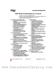I80960RD datasheet pdf Intel