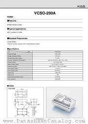 VCSO-200A datasheet pdf American KSS