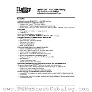 ISPMACH 4A CPLD FAMILY datasheet pdf Lattice Semiconductor