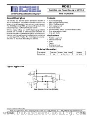 MIC862 datasheet pdf Micrel Semiconductor