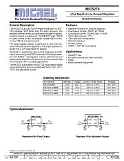 MIC5270 datasheet pdf Micrel Semiconductor