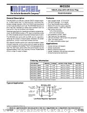 MIC5256 datasheet pdf Micrel Semiconductor